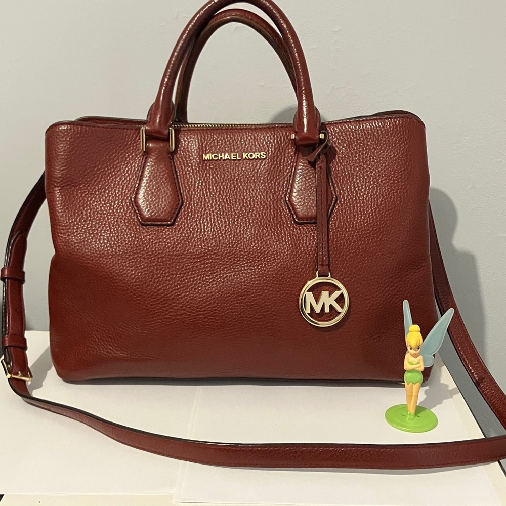 Michael Kors Rich Maroon Is a Brownish-Red Color Satchel and Crossbody Bag